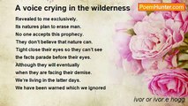 ivor or ivor.e hogg - A voice crying in the wilderness