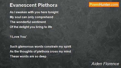 Aiden Florence - Evanescent Plethora