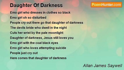 Allan James Saywell - Daughter Of Darkness