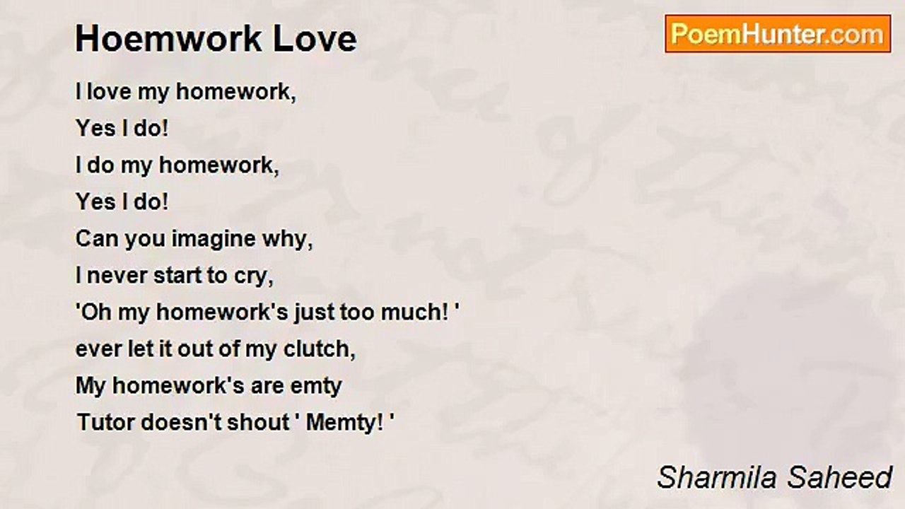 Sharmila Saheed - Hoemwork Love