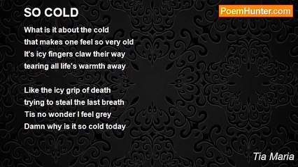 Tia Maria - SO COLD