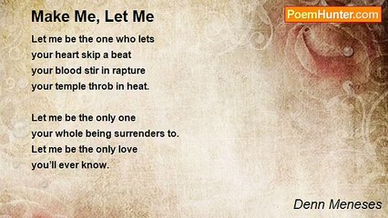 Denn Meneses - Make Me, Let Me