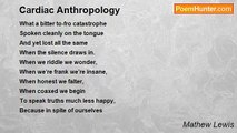 Mathew Lewis - Cardiac Anthropology