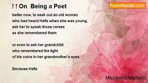 Michael Shepherd - ! ! On  Being a Poet