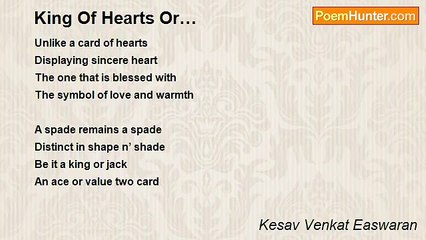 Kesav Venkat Easwaran - King Of Hearts Or…