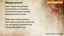 ivor or ivor.e hogg - Malapropisms