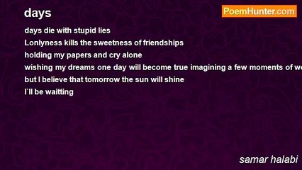 samar halabi - days