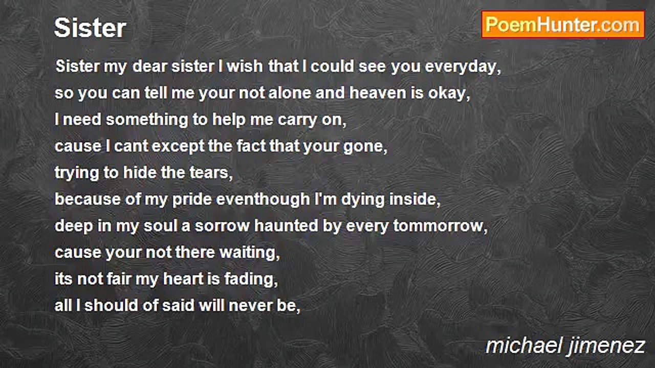 michael jimenez - Sister