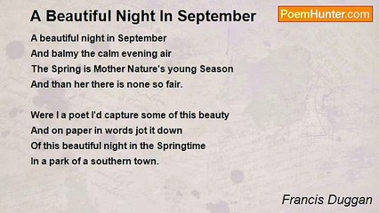 Francis Duggan - A Beautiful Night In September