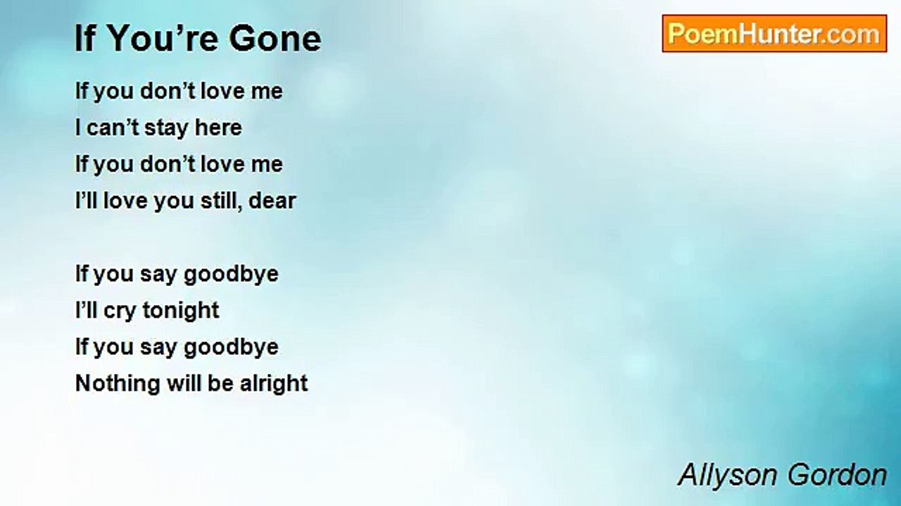 Allyson Gordon - If You’re Gone