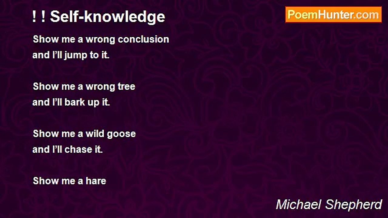 Michael Shepherd - ! ! Self-knowledge