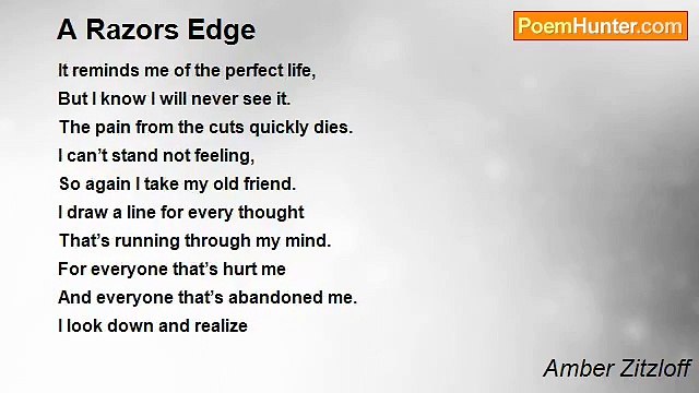 Amber Zitzloff - A Razors Edge