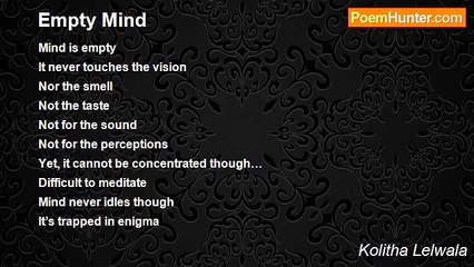 Kolitha Lelwala - Empty Mind