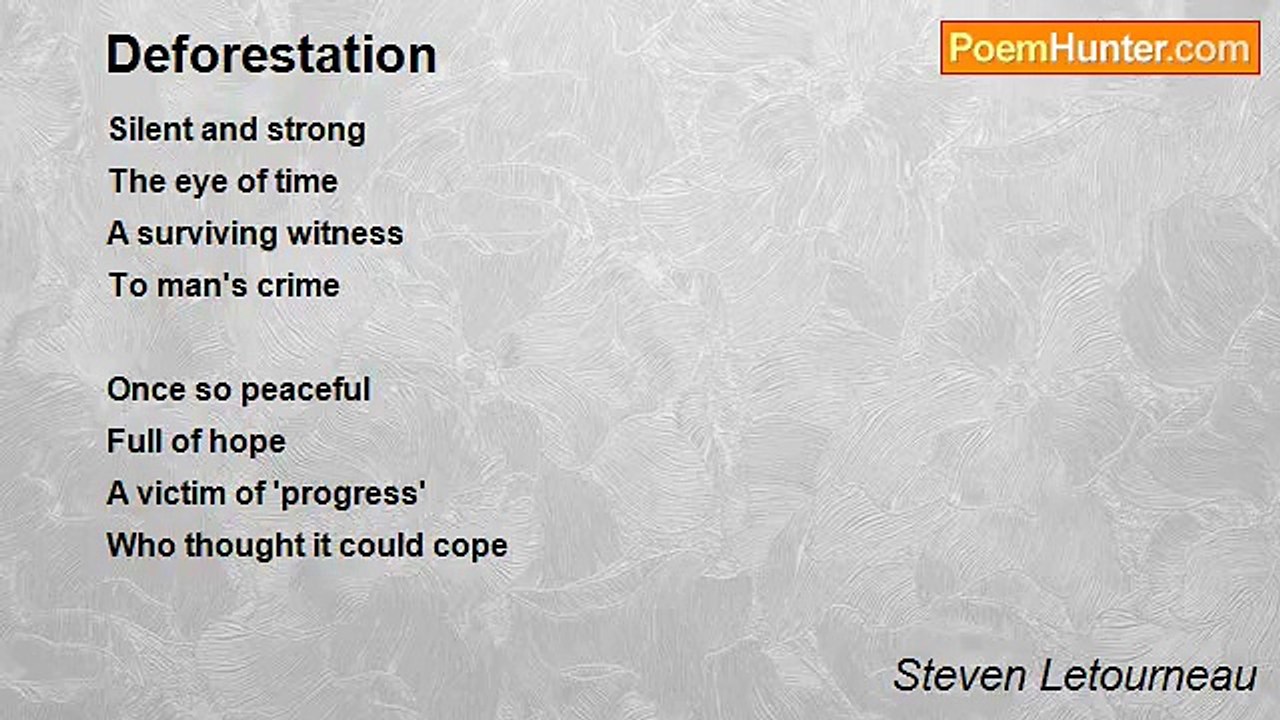 Steven Letourneau - Deforestation
