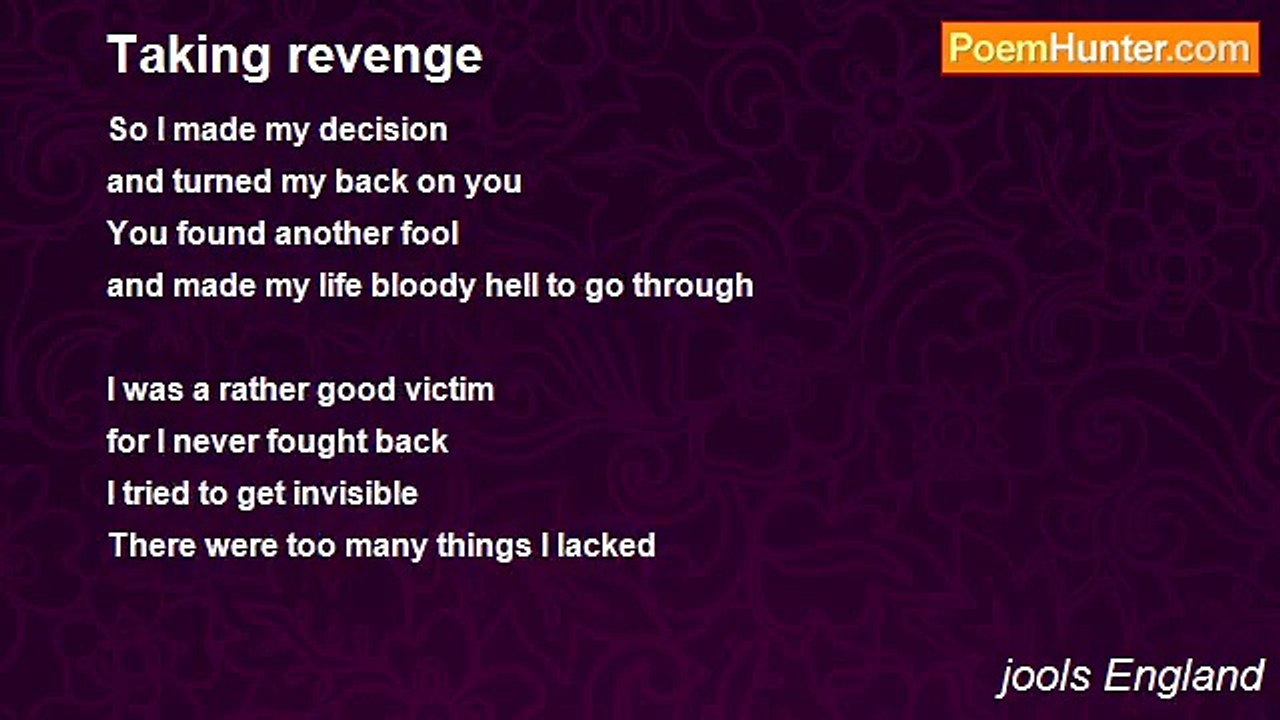 jools England - Taking revenge
