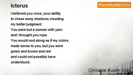 Christine Austin Cole - Icterus