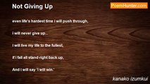 kanako izumkui - Not Giving Up