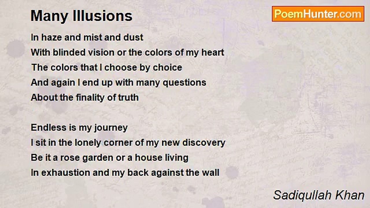 Sadiqullah Khan - Many Illusions
