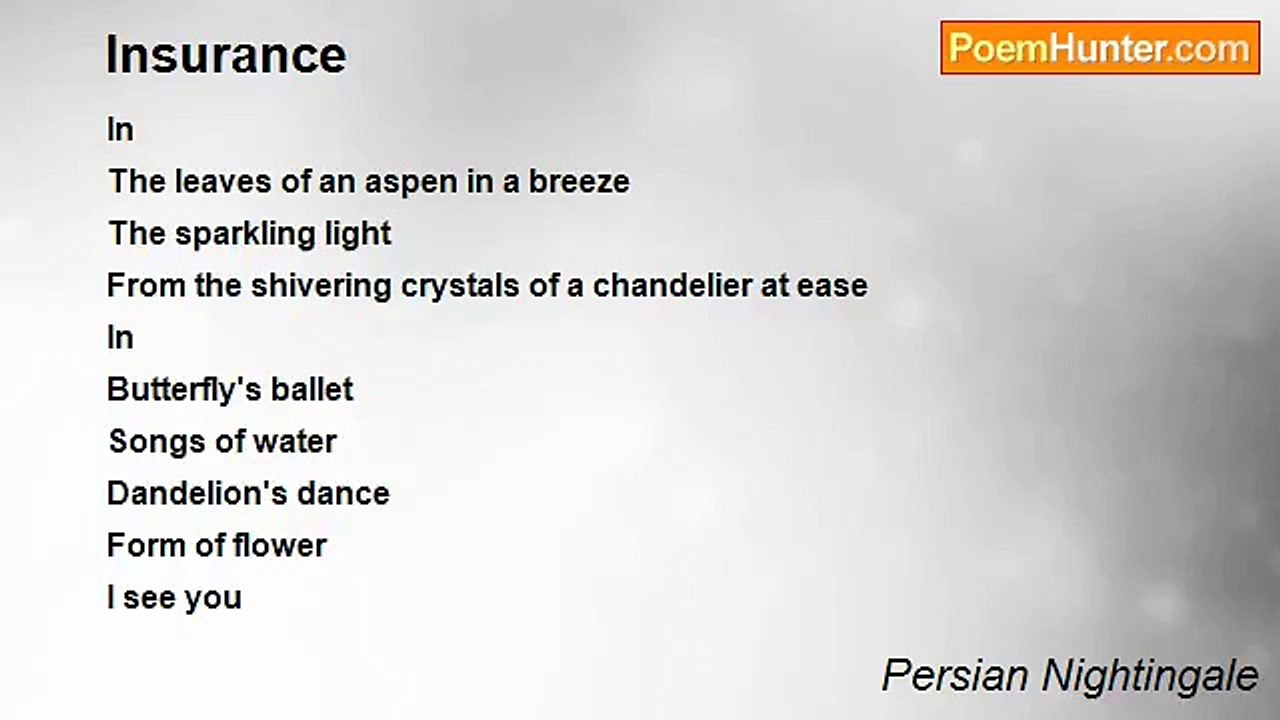 Persian Nightingale - Insurance