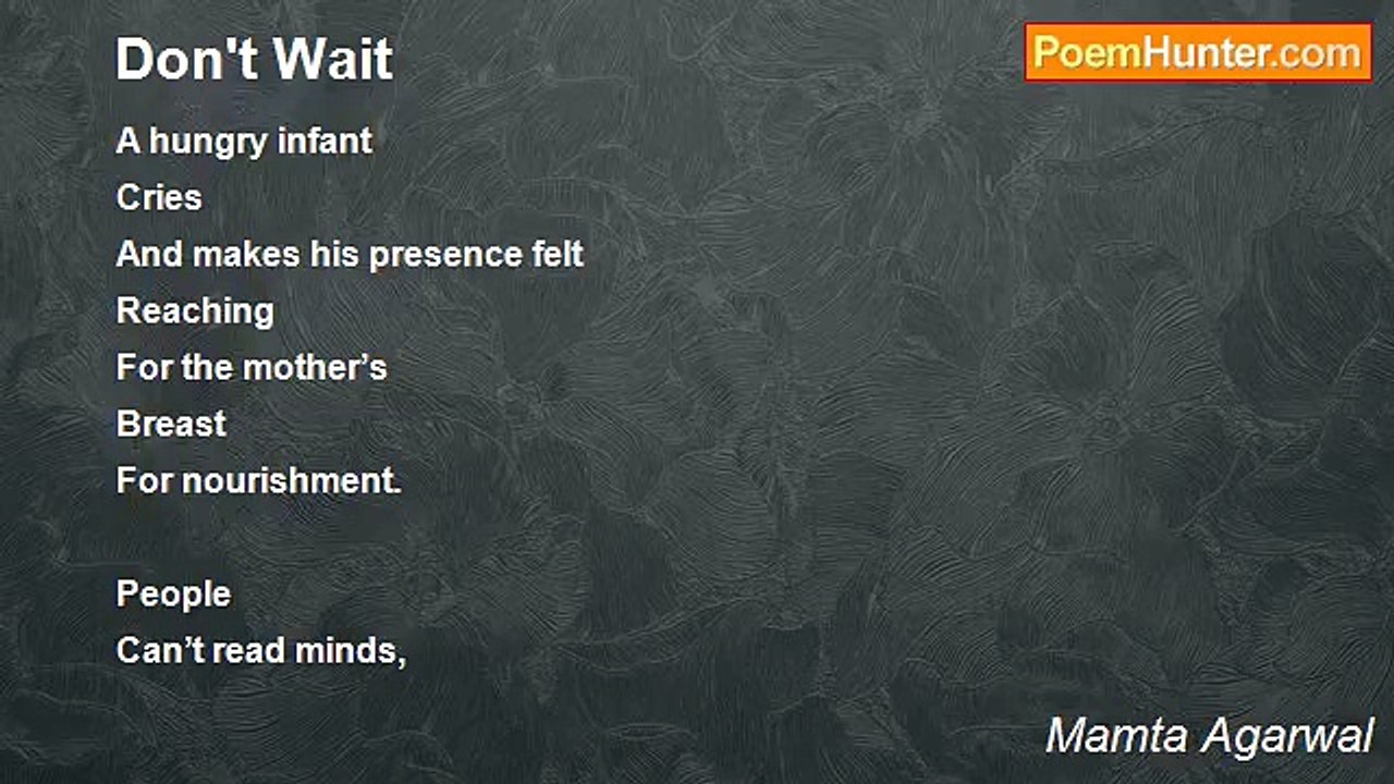 Mamta Agarwal - Don't Wait