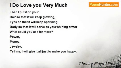 Chester Floyd Minami - I Do Love you Very Much