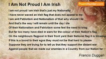 Francis Duggan - I Am Not Proud I Am Irish