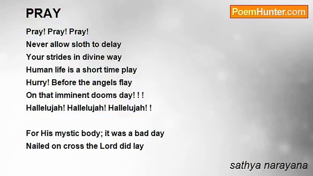 sathya narayana - PRAY
