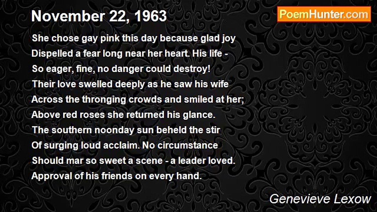 Genevieve Lexow - November 22, 1963