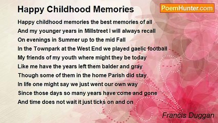 Francis Duggan - Happy Childhood Memories