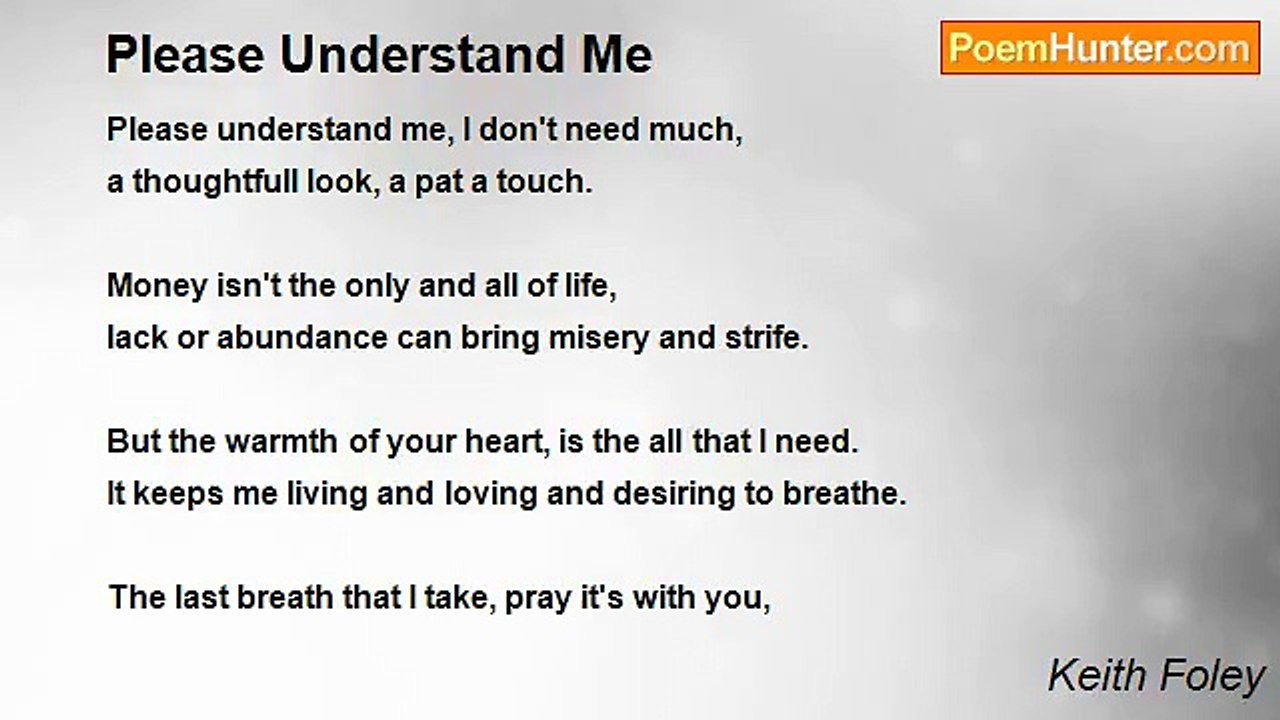 Keith Foley - Please Understand Me