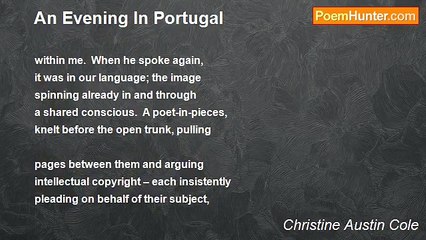 Christine Austin Cole - An Evening In Portugal