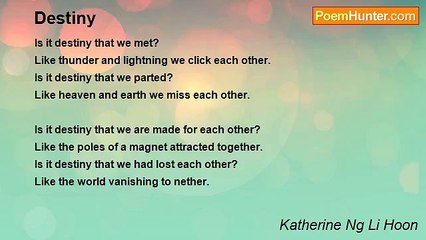 Katherine Ng Li Hoon - Destiny