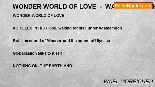 WAEL MOREICHEH - WONDER WORLD OF LOVE - WAEL MOREICHEH