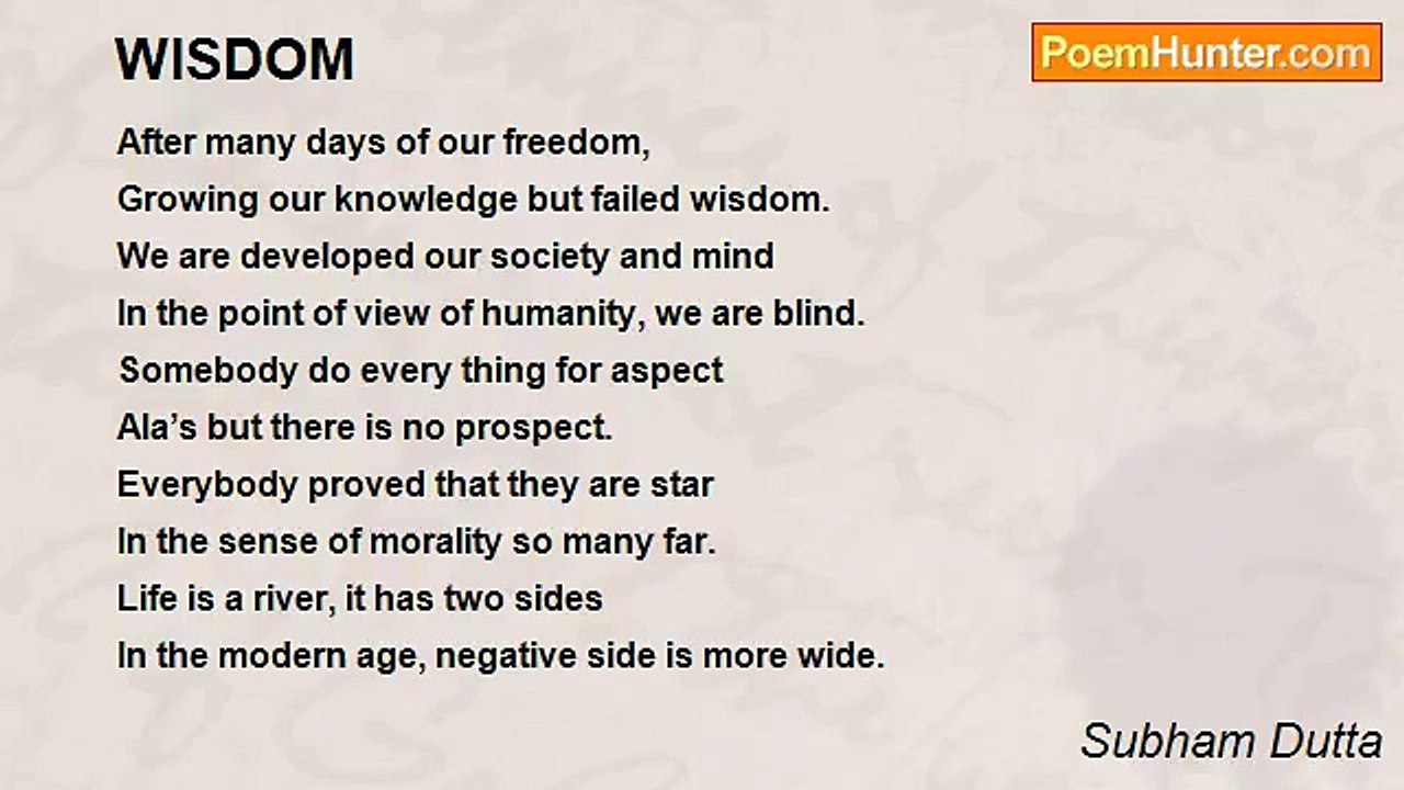 Subham Dutta - WISDOM