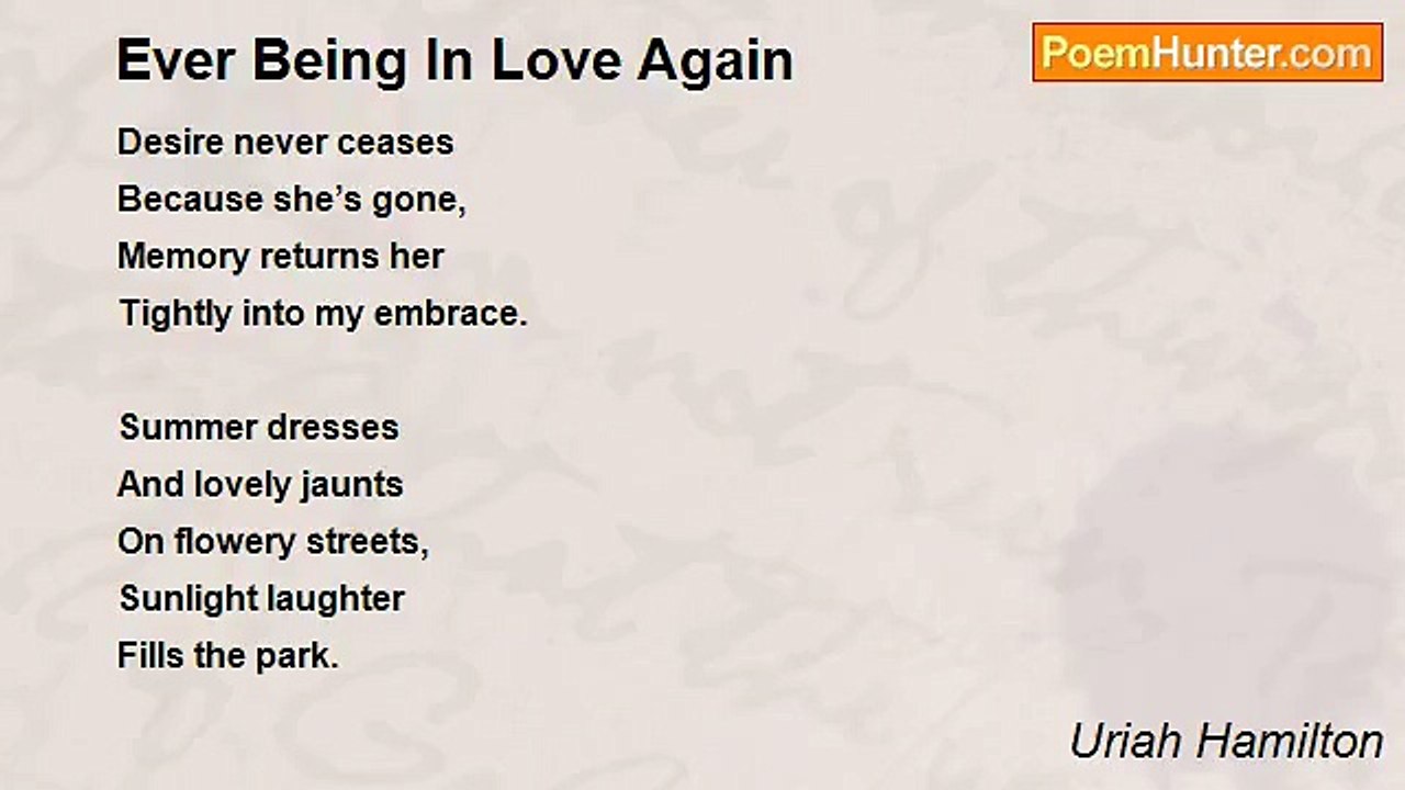 Uriah Hamilton - Ever Being In Love Again