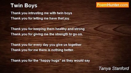 Tanya Stanford - Twin Boys