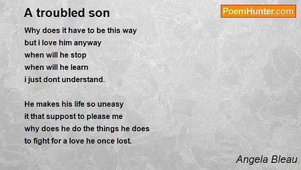 Angela Bleau - A troubled son