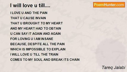 Tareq Jalabi - I will love u till....