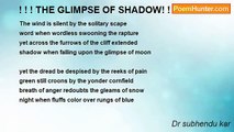 Dr subhendu kar - ! ! ! THE GLIMPSE OF SHADOW! ! !