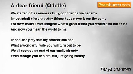 Tanya Stanford - A dear friend (Odette)