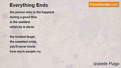 Izobelle Pulgo - Everything Ends