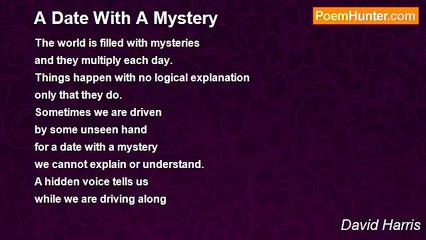 David Harris - A Date With A Mystery