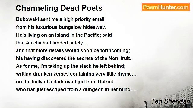 Ted Sheridan - Channeling Dead Poets