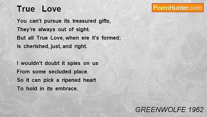 GREENWOLFE 1962 - True   Love