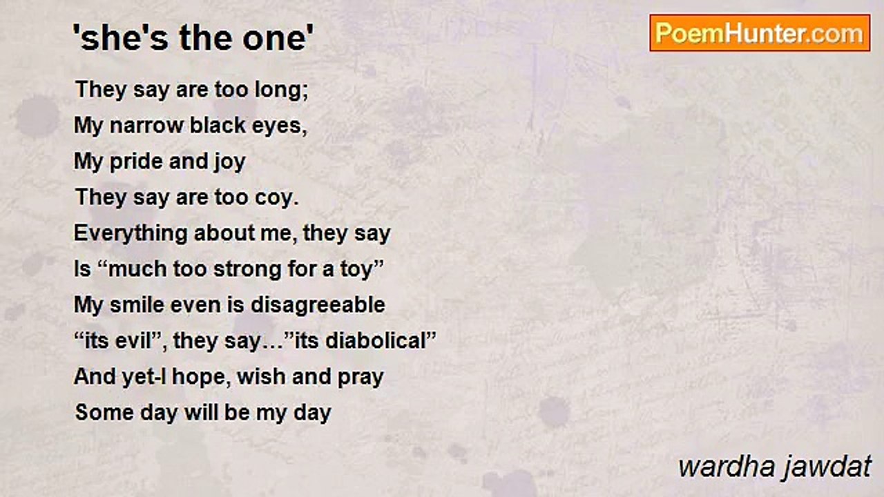 wardha jawdat - 'she's the one'