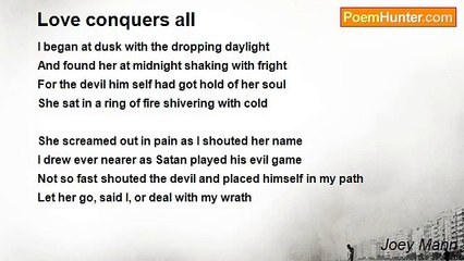 Joey Mann - Love conquers all