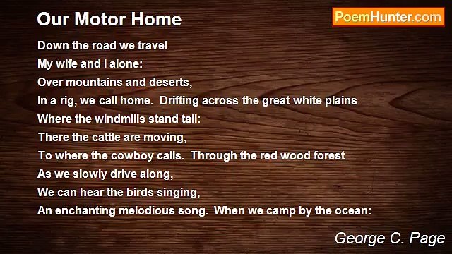 George C. Page - Our Motor Home