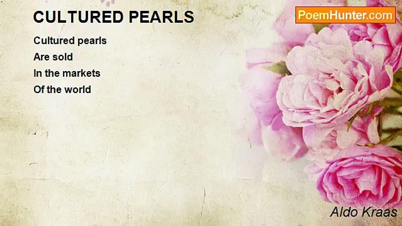 Aldo Kraas - CULTURED PEARLS