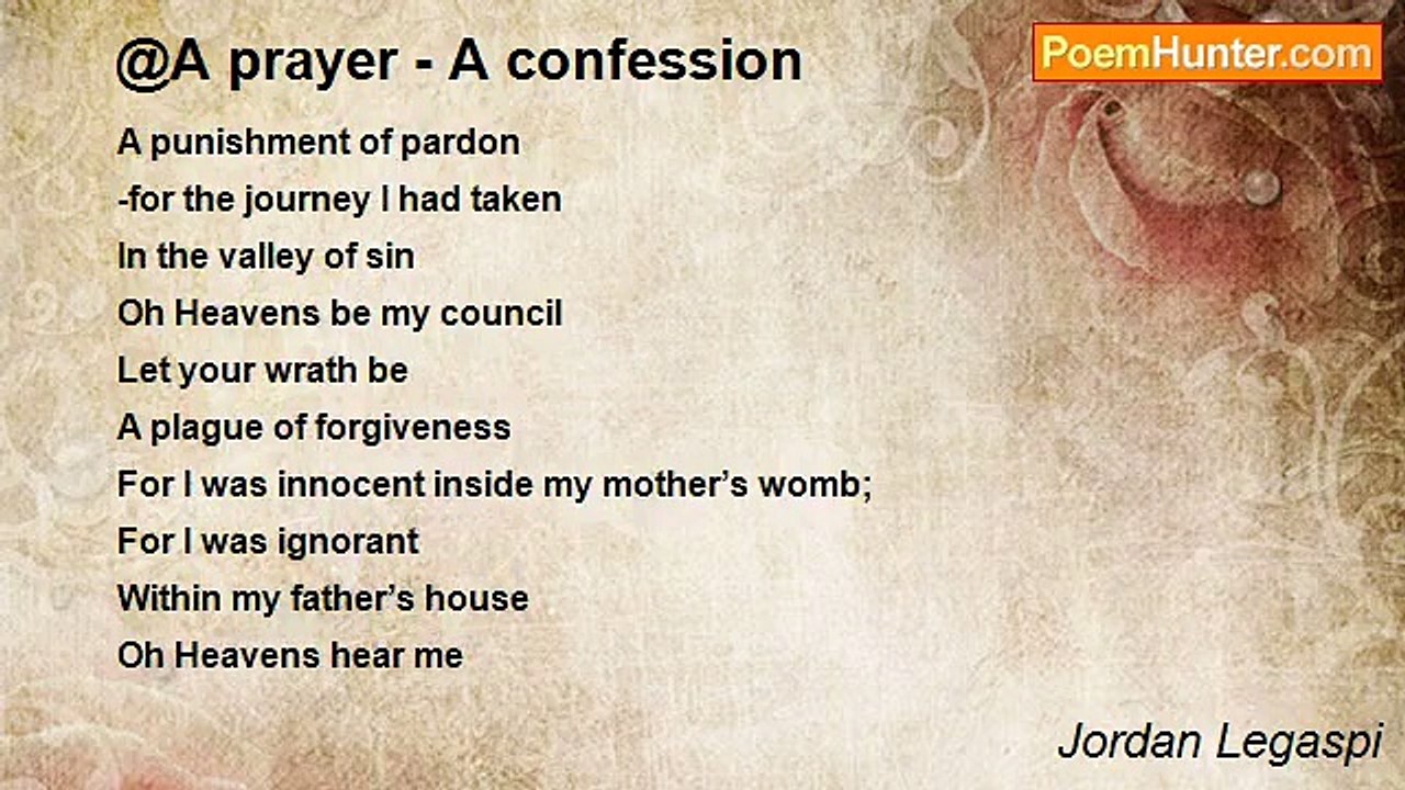 Jordan Legaspi - @A prayer - A confession