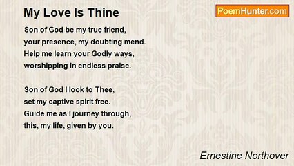 Ernestine Northover - My Love Is Thine